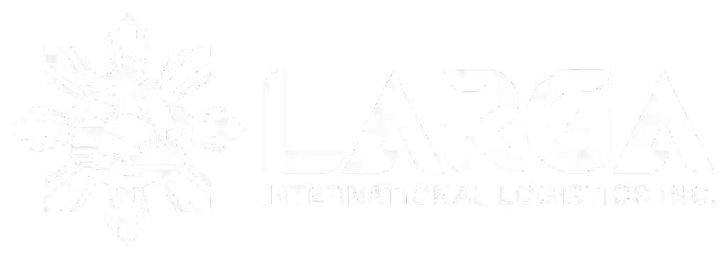 Larga International Logistics White Logo